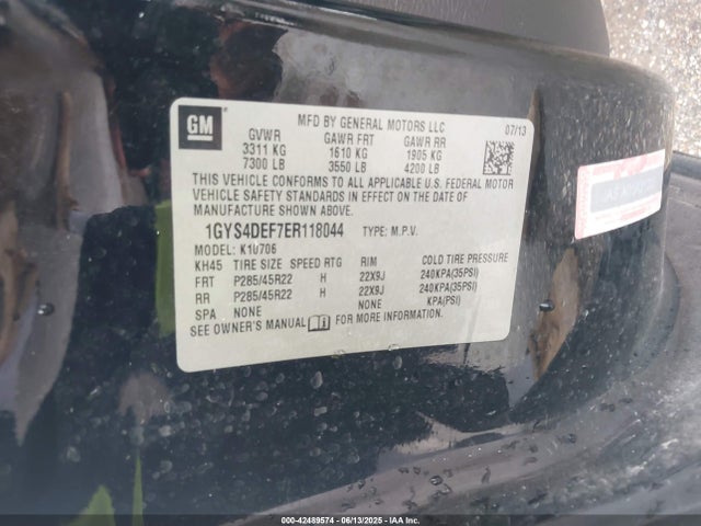 2014 CADILLAC ESCALADE 1GYS4DEF7ER118044 Photo 8