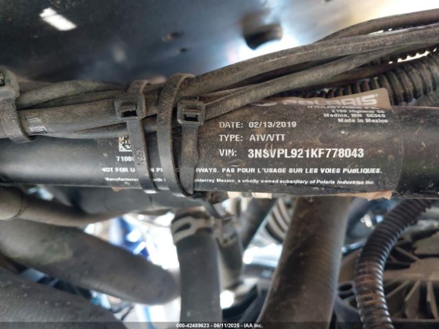 2019 POLARIS RZR 3NSVPL921KF778043 Photo 9