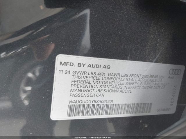 2025 AUDI A3 WAUGUDGY5SA061201 Photo 8
