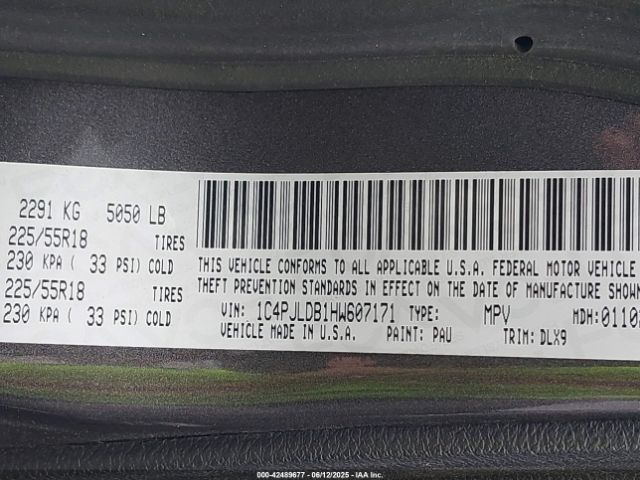 2017 JEEP CHEROKEE 1C4PJLDB1HW607171 Photo 8