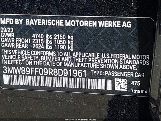BMW 330I 2024 3MW89FF09R8D91961 Image 9