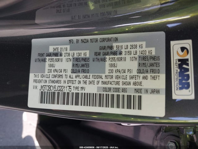 JM3TCBCY6J0221175 Mazda py turbo