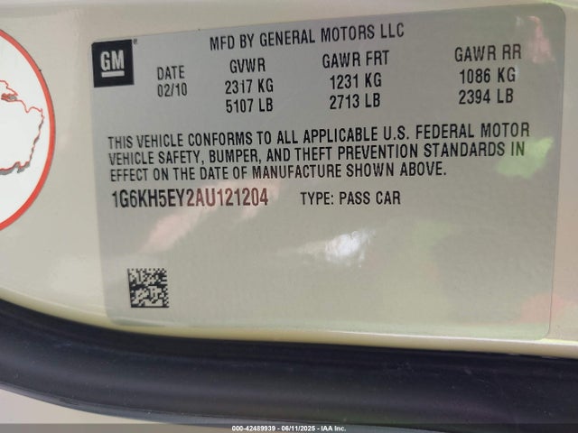 2010 CADILLAC DTS 1G6KH5EY2AU121204 Photo 8