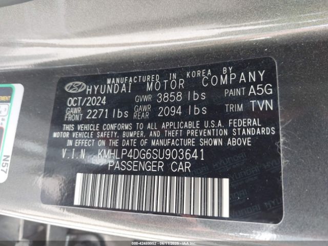 KMHLP4DG6SU903641 Hyundai Elantra Limited