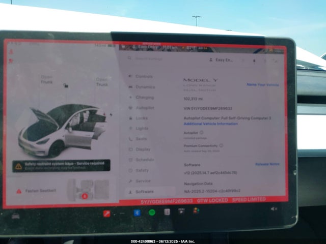 5YJYGDEE9MF269633 Tesla Model Y