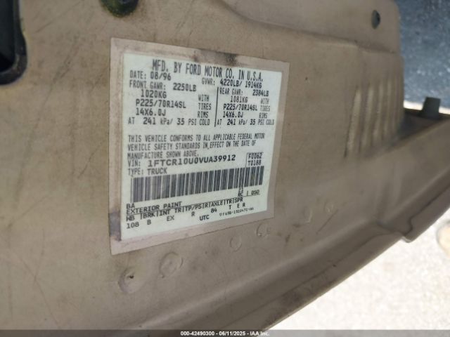 1997 FORD RANGER 1FTCR10U0VUA39912 Photo 8
