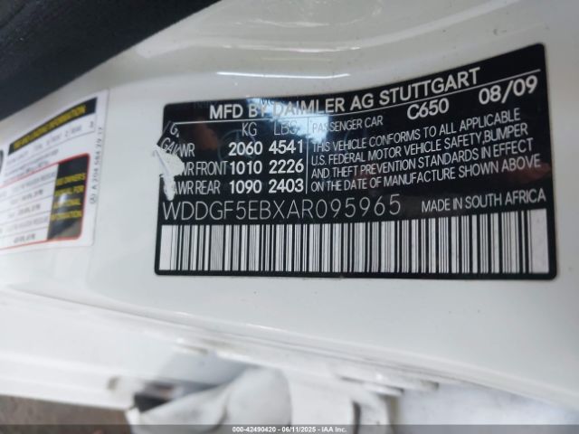2010 MERCEDES-BENZ C 300 WDDGF5EBXAR095965 Photo 8