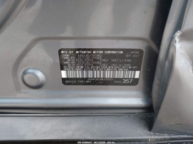 2021 MITSUBISHI OUTLANDER SPORT JA4APUAU1MU035051 Photo 8