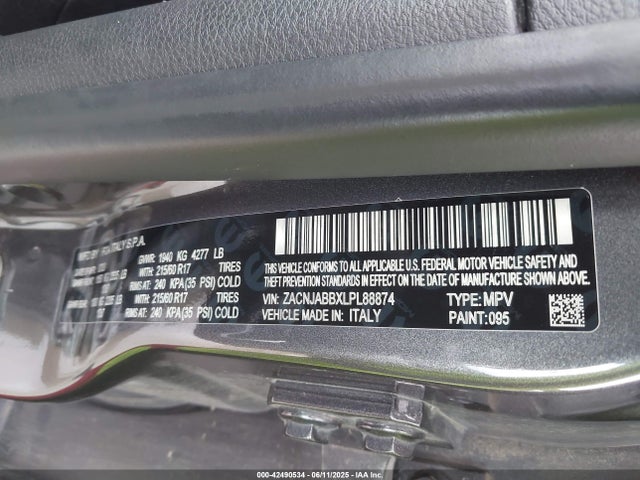 ZACNJABBXLPL88874 Jeep Renegade