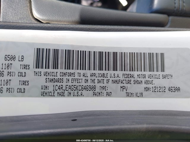 1C4RJEAG5KC646908 Jeep 2019
