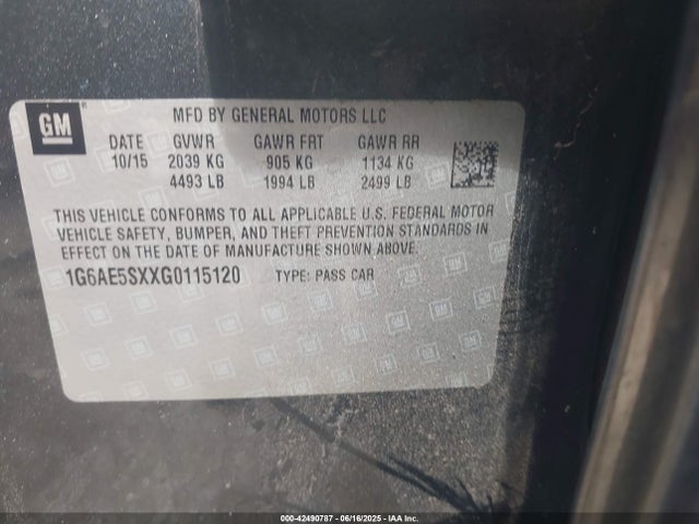 2016 CADILLAC ATS 1G6AE5SXXG0115120 Photo 8