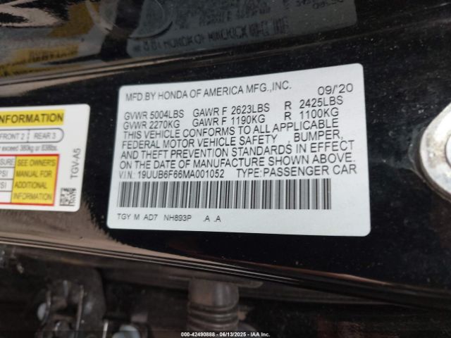 2021 ACURA TLX 19UUB6F66MA001052 Photo 8