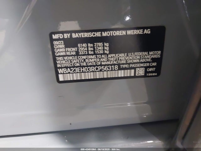 WBA23EH03RCP56318 BMW 2024