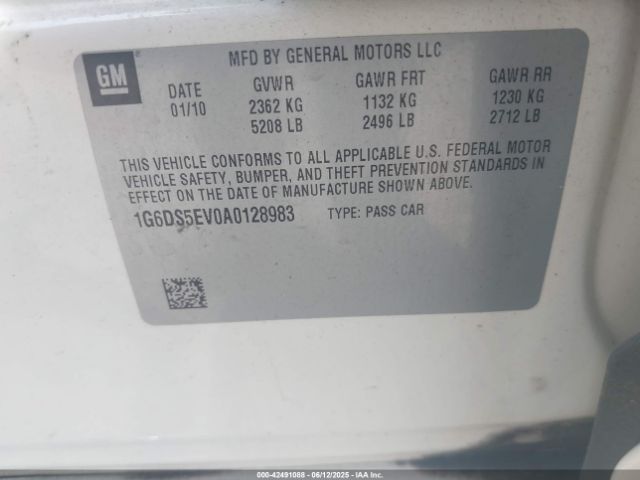 2010 CADILLAC CTS 1G6DS5EV0A0128983 Photo 8