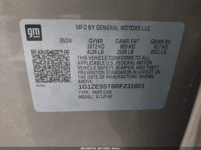2024 CHEVROLET MALIBU 1G1ZE5ST6RF231601 Photo 8