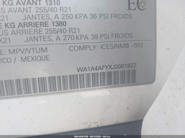 2018 AUDI SQ5 WA1A4AFYXJ2061822 Photo 8