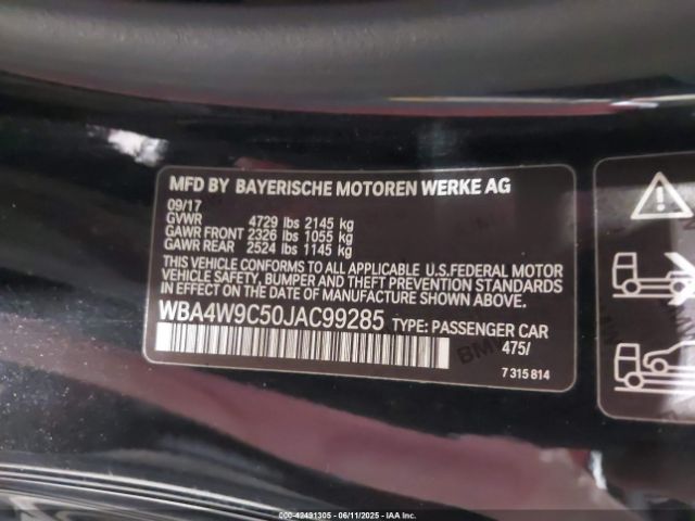 2018 BMW 440I WBA4W9C50JAC99285 Photo 8