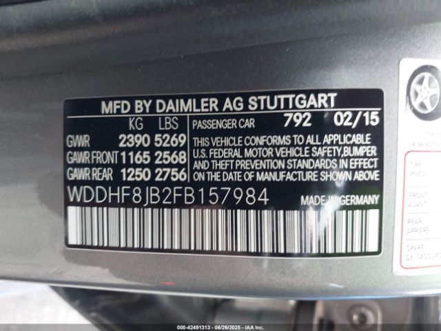 2015 MERCEDES-BENZ E 350 WDDHF8JB2FB157984 Photo 8