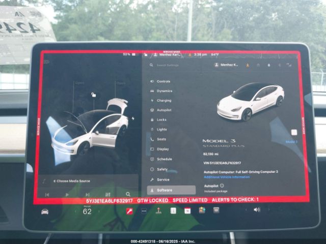 2020 TESLA MODEL 3 5YJ3E1EA6LF632917 Photo 6