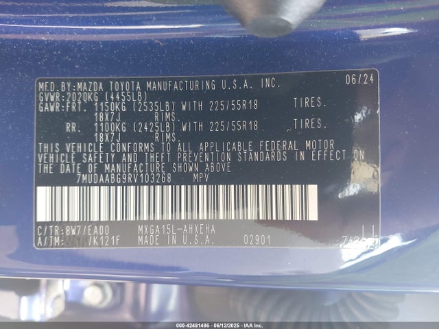 Toyota m20a-fks 2024 7MUDAABG9RV103268 Image 9