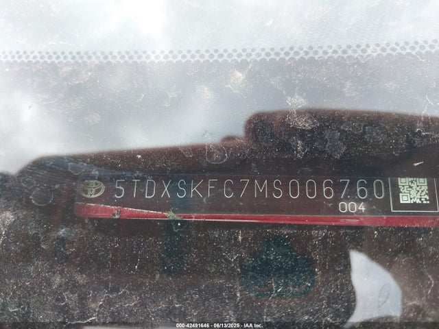 5TDXSKFC7MS006760 Toyota a25a-fxs, 5nm, 4nm