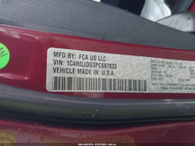 2023 DODGE DURANGO 1C4RDJDG3PC687833 Photo 8