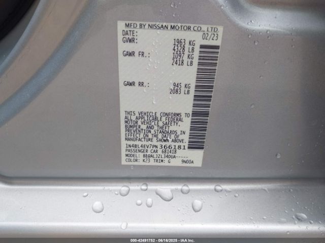 2023 NISSAN ALTIMA 1N4BL4EV7PN366181 Photo 8