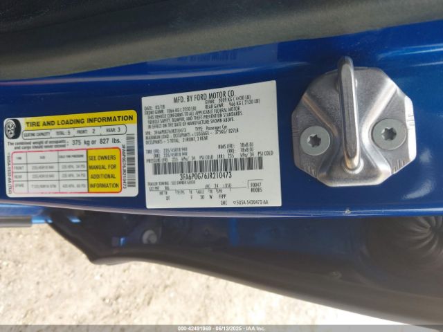 2018 FORD FUSION 3FA6P0G76JR210473 Photo 8