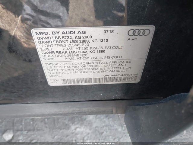 2018 AUDI SQ5 WA1A4AFY4J2224755 Photo 8