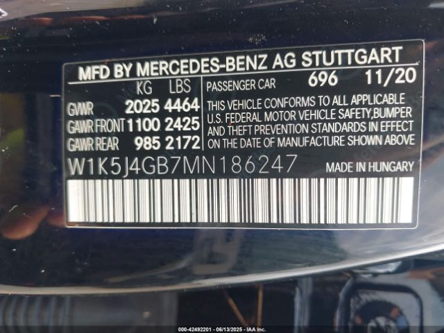 2021 MERCEDES-BENZ CLA 250 W1K5J4GB7MN186247 Photo 8