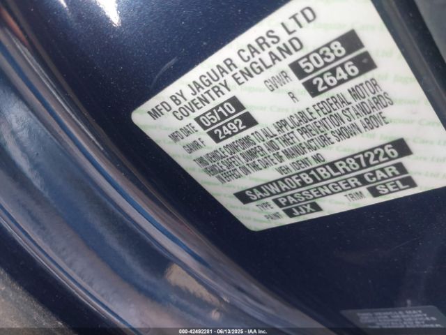 2011 JAGUAR XF SAJWA0FB1BLR87226 Photo 8