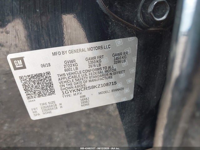 2019 CADILLAC XT5 1GYKNCRS8KZ108715 Photo 8