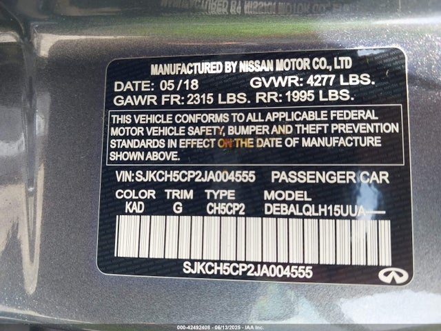 Infiniti Qx30 Luxe 2018 SJKCH5CP2JA004555 Image 9