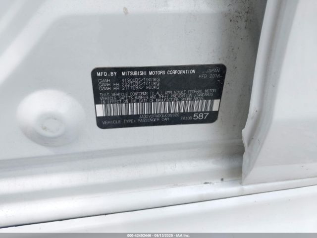 2016 MITSUBISHI LANCER JA32V2FW2GU009320 Photo 8