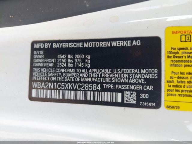 2019 BMW M240I WBA2N1C5XKVC28584 Photo 8