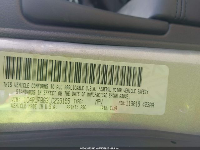 2020 JEEP GRAND CHEROKEE 1C4RJFBG3LC233195 Photo 8