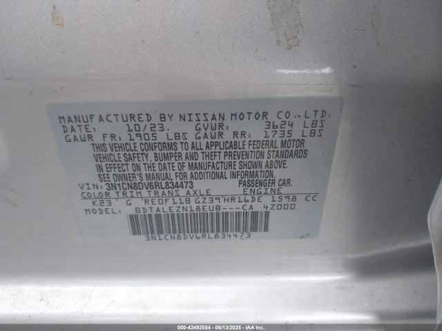 Nissan 2024 2024 3N1CN8DV6RL834473 Image 9