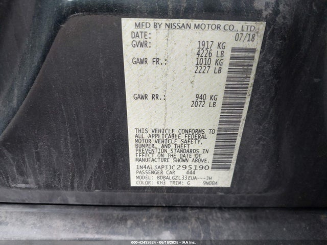 Nissan 2018 2018 1N4AL3AP3JC295190 Image 9