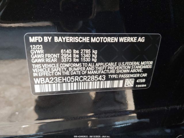 2024 BMW 740 WBA23EH05RCR28543 Photo 8