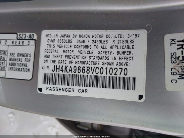 1997 ACURA RL JH4KA9668VC010270 Photo 8