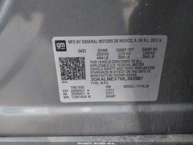 2021 GMC TERRAIN 3GKALMEV7ML383987 Photo 8