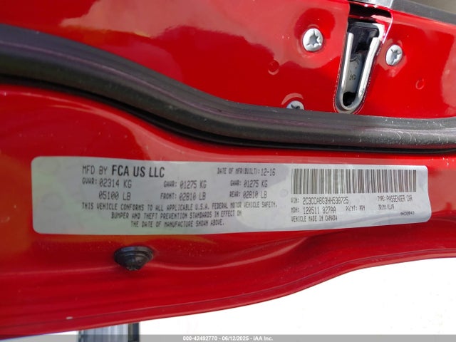 2C3CCABG3HH538725 Chrysler 300
