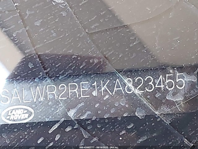SALWR2RE1KA823455 Land Rover aj133 s/c