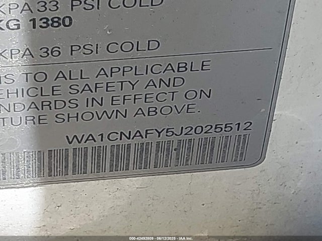 2018 AUDI Q5 WA1CNAFY5J2025512 Photo 8