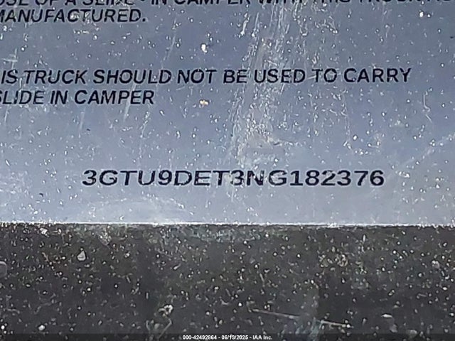 3GTU9DET3NG182376 GMC lm2