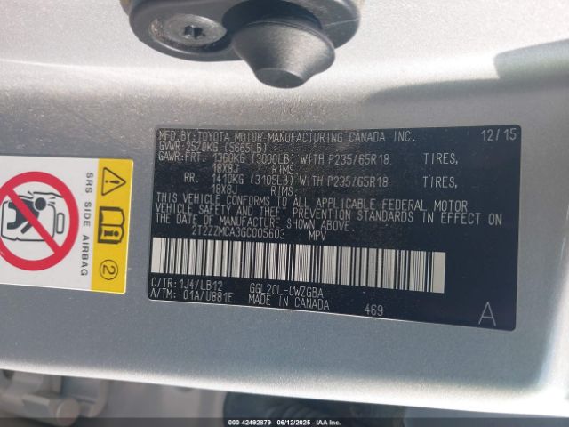 2016 LEXUS RX 350 2T2ZZMCA3GC005603 Photo 8