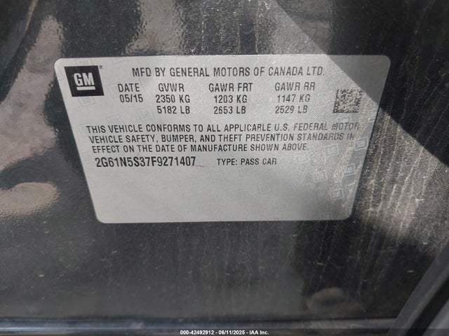 2015 CADILLAC XTS 2G61N5S37F9271407 Photo 8