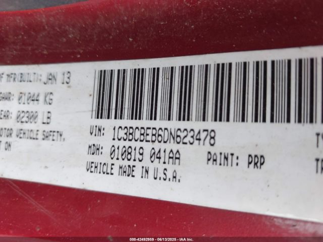 2013 CHRYSLER 200 1C3BCBEB6DN623478 Photo 8