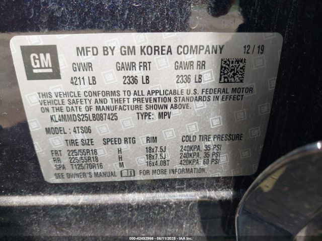 2020 BUICK ENCORE GX KL4MMDS25LB087425 Photo 8