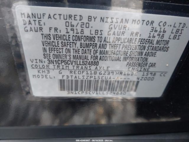 2020 NISSAN KICKS 3N1CP5CV1LL524880 Photo 8